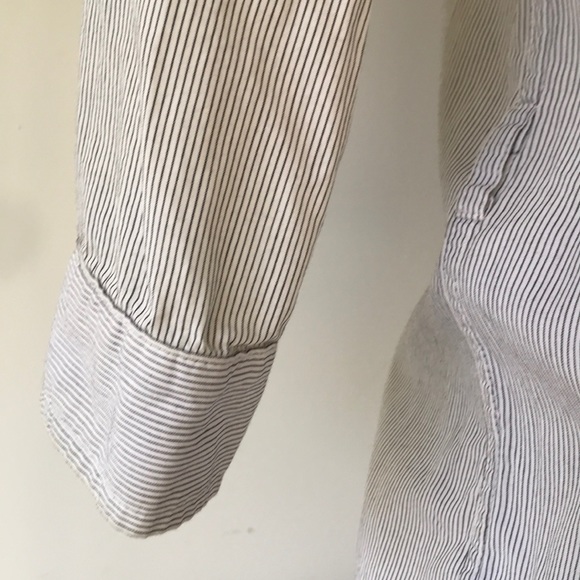 Steven Alan extended button down pinstripe shirt S - Picture 2 of 6